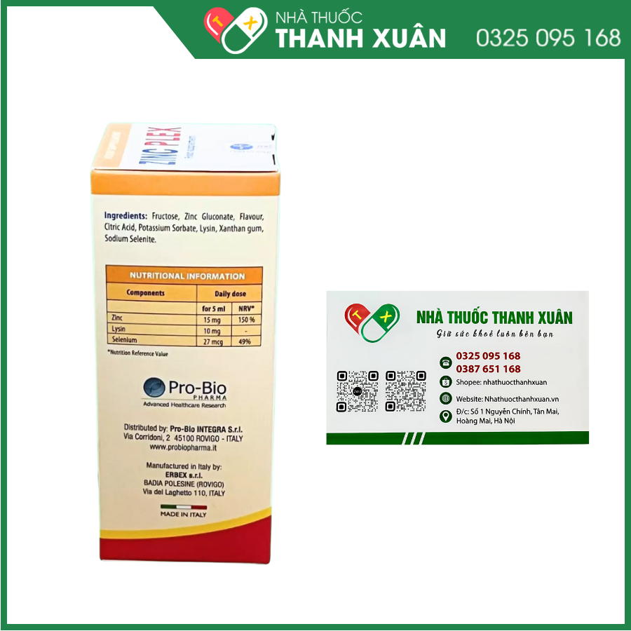 Zinc Plex bổ sung kẽm giúp trẻ ăn ngon miệng